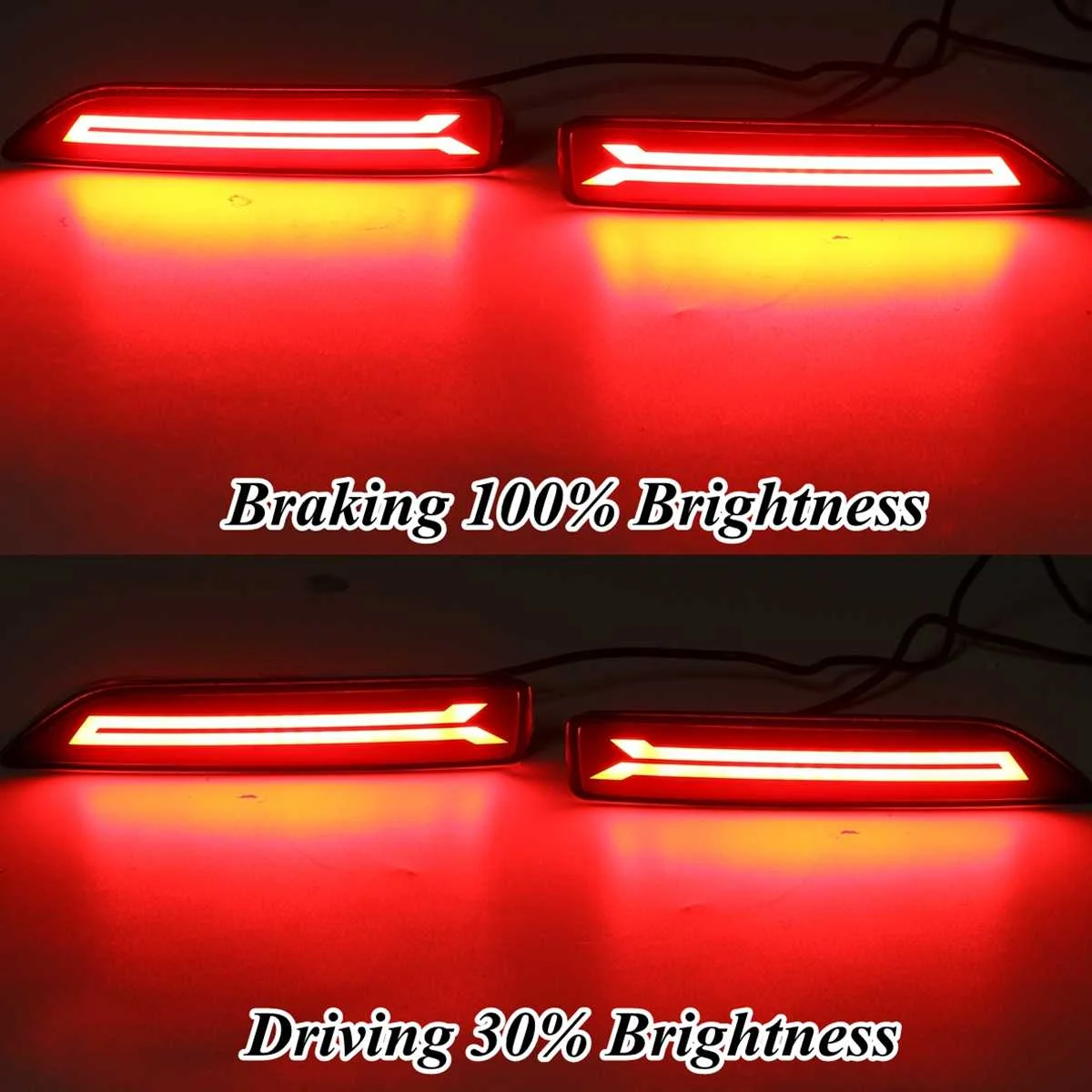 2 шт. светодиодный заднего бампера отражатель задний стоп сигнал светильник