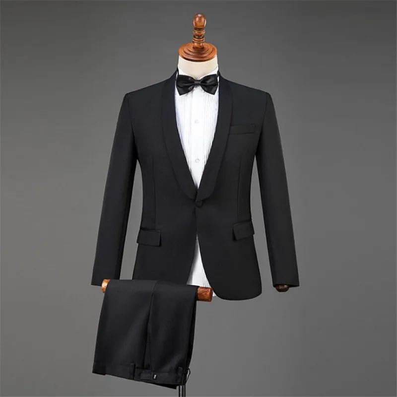 Мужской приталенный костюм бордового цвета Свадебный из 3 предметов с