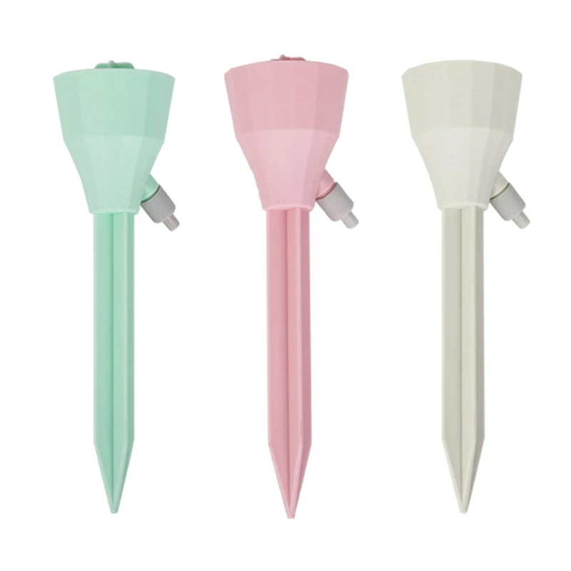 

Self Watering Spikes, Plant Self Watering Devices, Drip Irrigation Plant Waterer with Slow Release Control Valve Switch