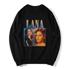 Винтажная толстовка с капюшоном Лана Дель-Рей унисекс, забавные женские и мужские толстовки, мужской свитер на весну и осень, уличная одежда, Свитшот в стиле Харадзюку
