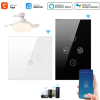 smart wifi fan light switcheuus ceiling fan lamp switch tuya remote various speed control work with alexa google home