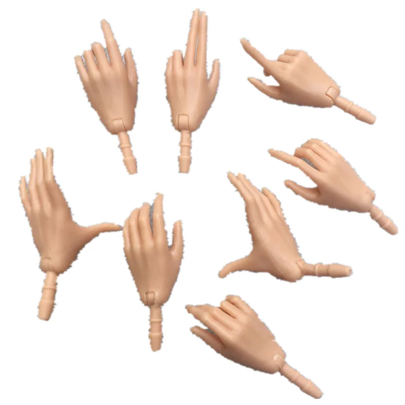 

FR IT Doll Figure Replacements Hands Legs DIY Dressing Doll Accessories 4 Guesture 6 Colors Doll Hands 1/6 Doll Accessoreis