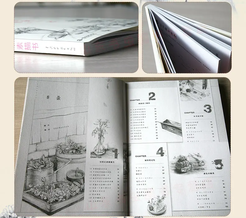 Китайская книга для рисования карандашом базовая начинающих от Feile Bird My first Sketch