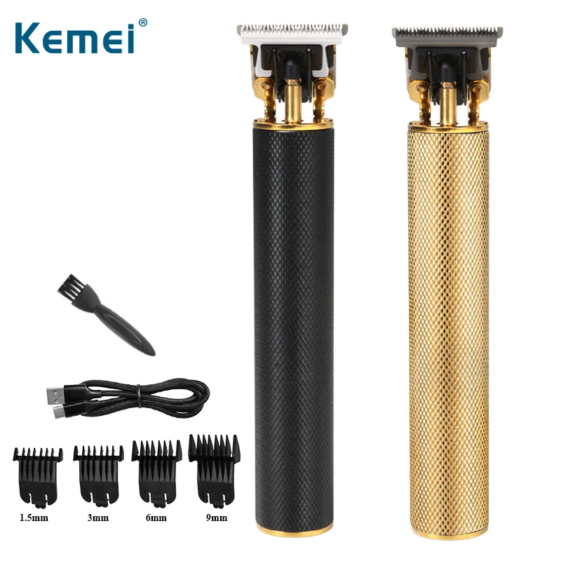 

Kemei 1971 T9 T-Outliner Ceramic Cutter Head Hair Trimmer Shaver for Men Baldheaded Hair Clipper Cordless Hair Cutting Machine