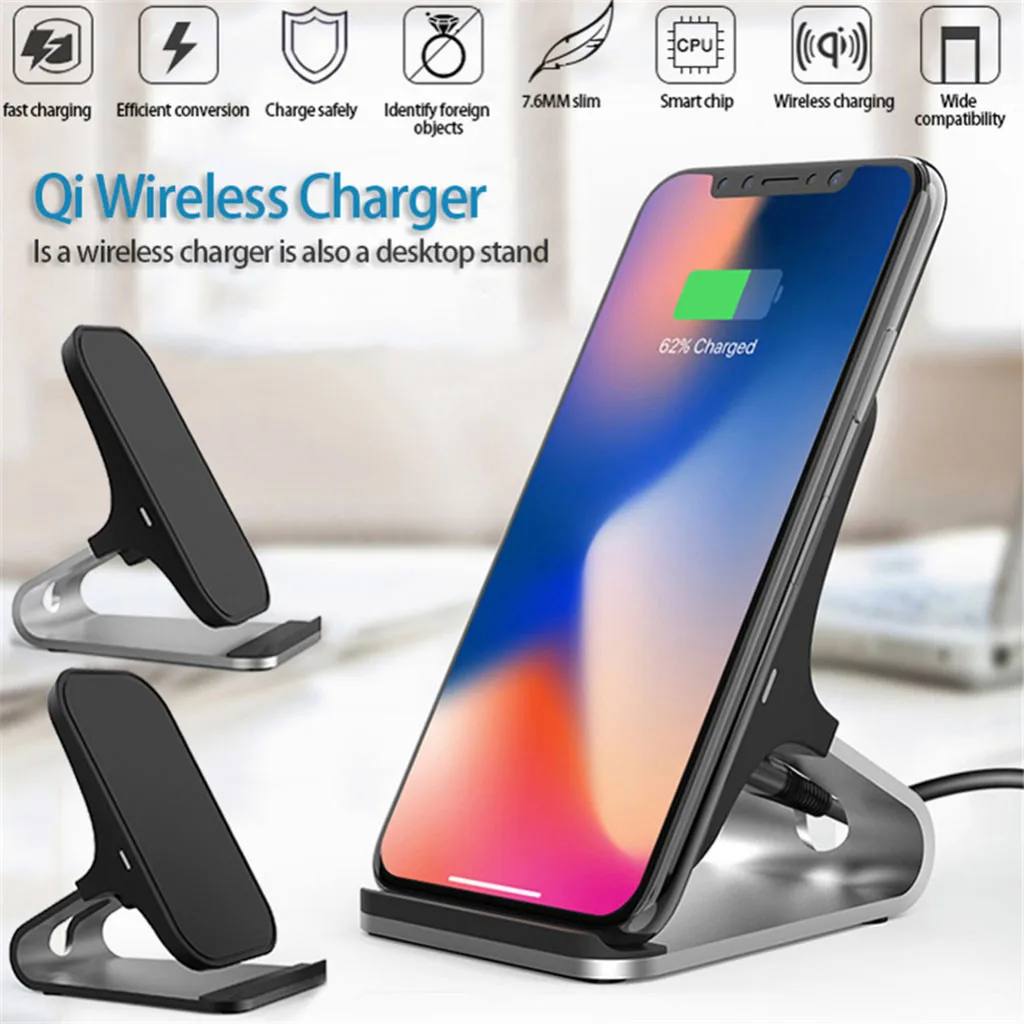 Вертикальный мобильный телефон из алюминиевого сплава с беспроводной зарядкой