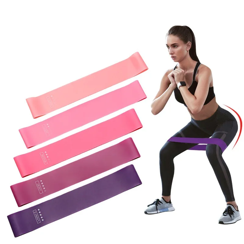 

Резиновые ленты для йоги, 0,35-1,1 мм, эластичные ленты для фитнеса, комнатных тренировок, фитнеса, пилатеса, спортивное оборудование для тренир...