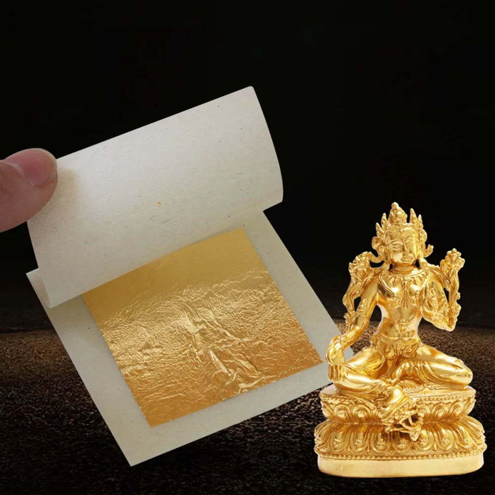 Маска для лица практичная 24 K чистый настоящий листочек из съедобного золота