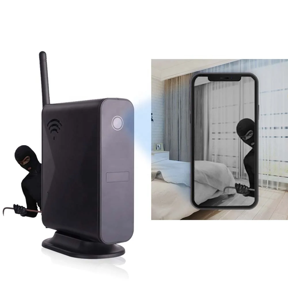 

Dummy Router Wireless IP Home Security Nanny Cam Mini WiFi Camera with 5 Meters Night Vision
