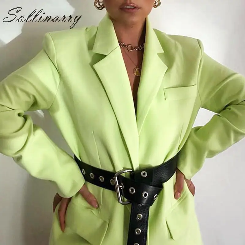 Sollinarry High Street/женские блейзеры на пуговицах однослойные Осень-зима повседневные