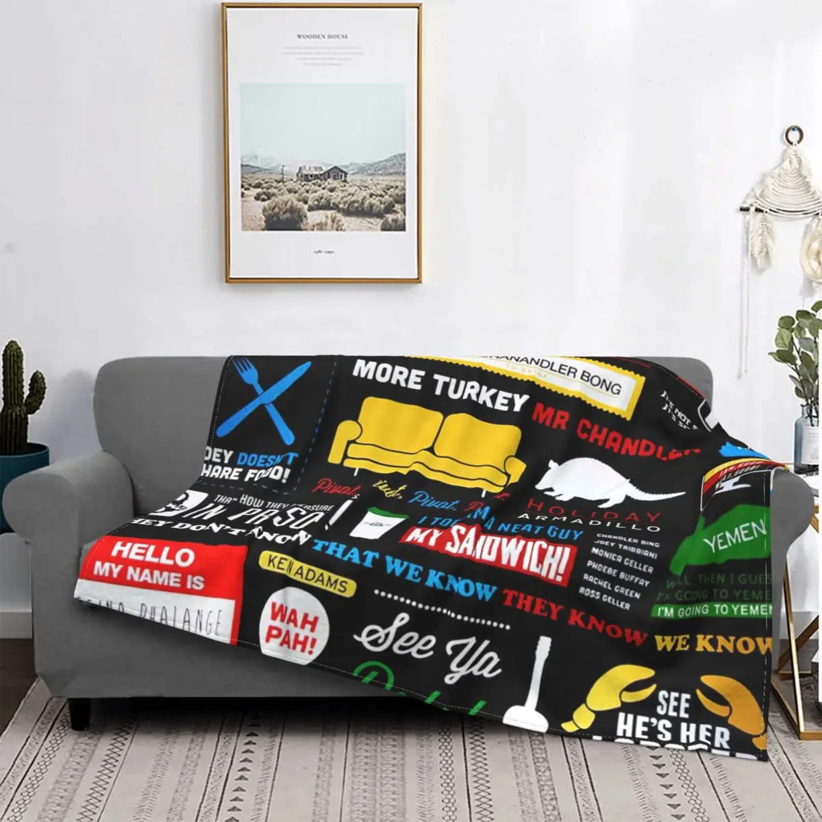 

Friends Tv Show Carpet Living Room Flocking Textile A Hot Bed Blanket Bed Covers Luxury Blanket Blanket Flannel Blanket