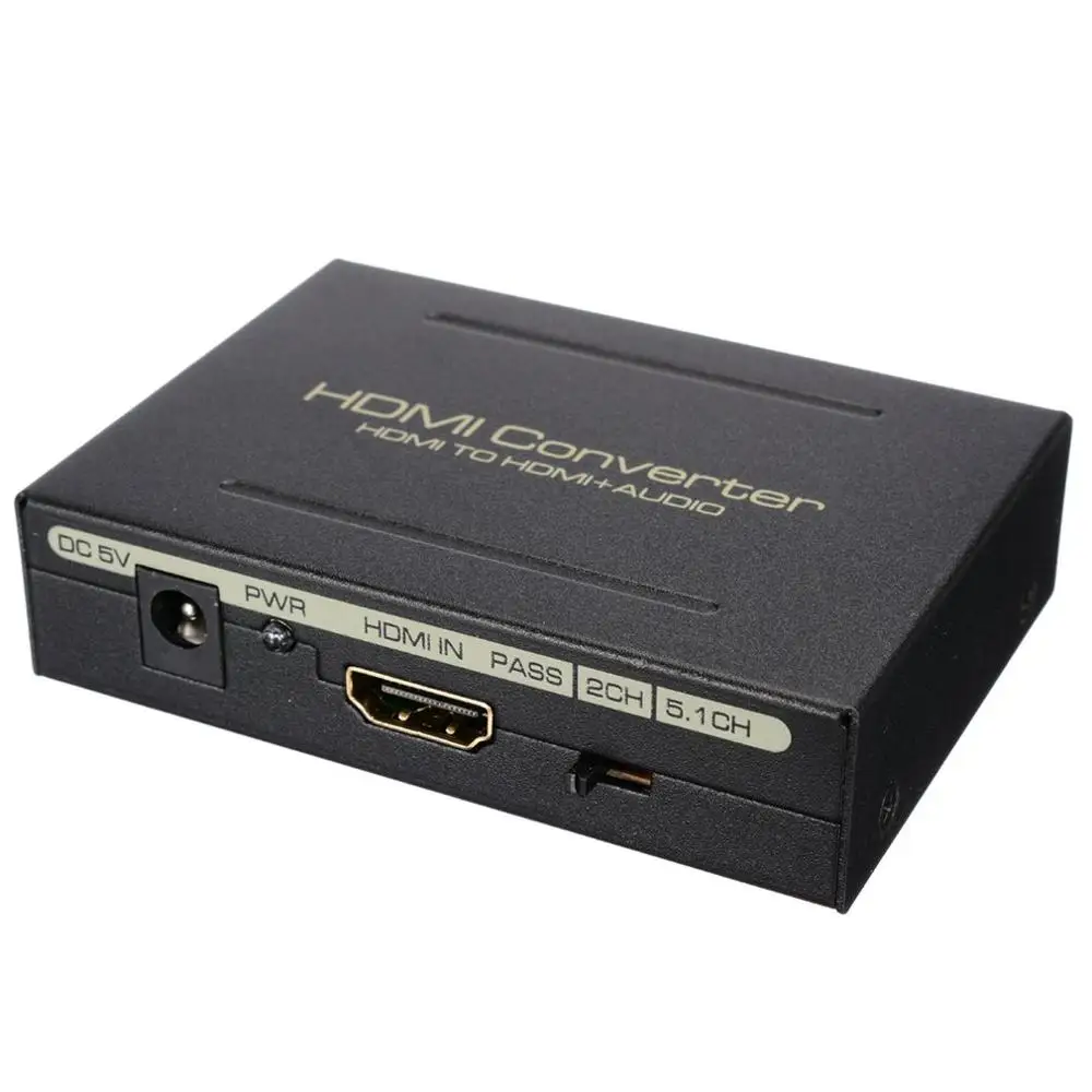 HDMI Audio Extractor converter 5.1CH Splitter 1080P analog stereo to optical SPDIF RCA L / R adapter |