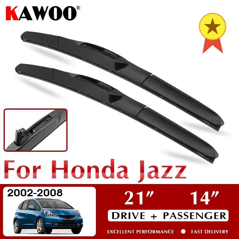 Стеклоочистители KAWOO для Honda Jazz 2002-2008 лобовое стекло аксессуары переднего окна 21