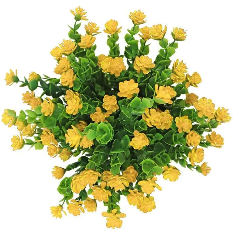 Эвкалипта Моделирование Букет маленький Лотос Искусственные цветы на открытом