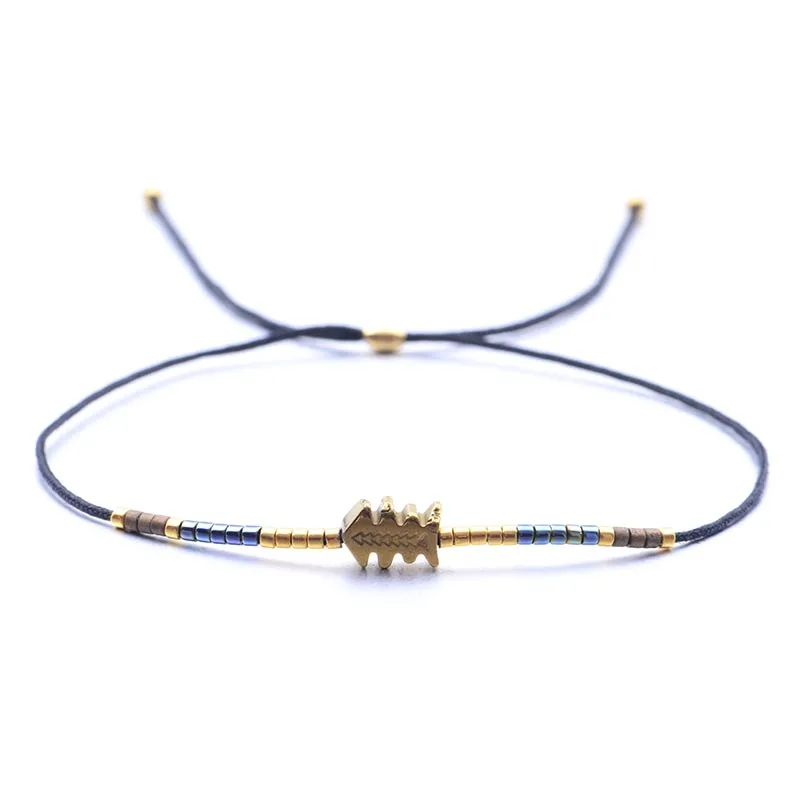 Meekuo милый тонкий браслет из нержавеющей стали богемные украшения браслеты