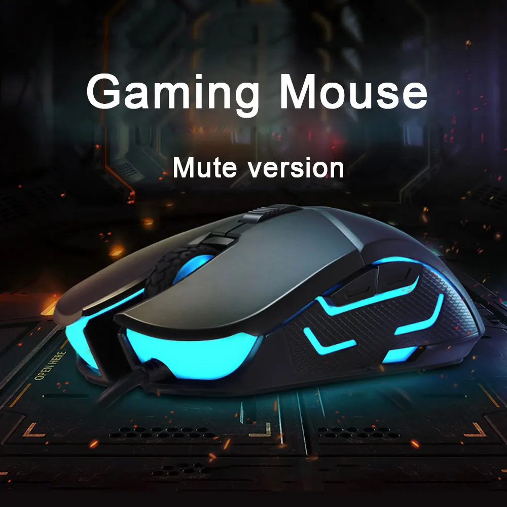 Hp G260 RGB светодиодный светильник Проводная игровая мышь профессиональная эргономичная Макросъемка 5500 dpi Мышь для ПК компьютера ноутбука Бесшумная мышь