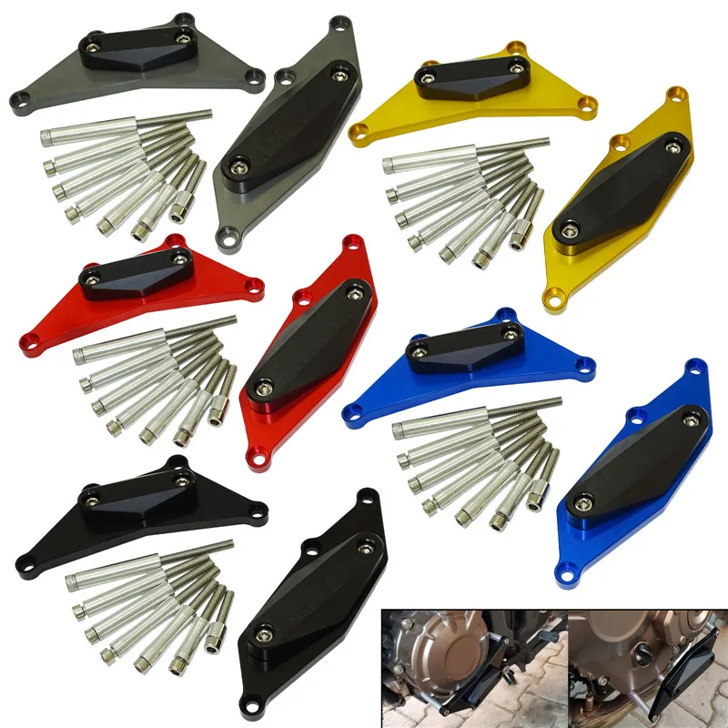 Левый и правый двигатель статор крышка сцепления защита Краш Pad ползунки