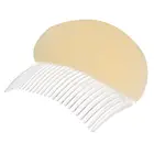 Губка сделай сам для создания пушистых волос, приспособление для пучка волос принцессы, инструмент для плетения кос, Расческа с зажимом для укладки волос, бежевыйчерныйкофейный