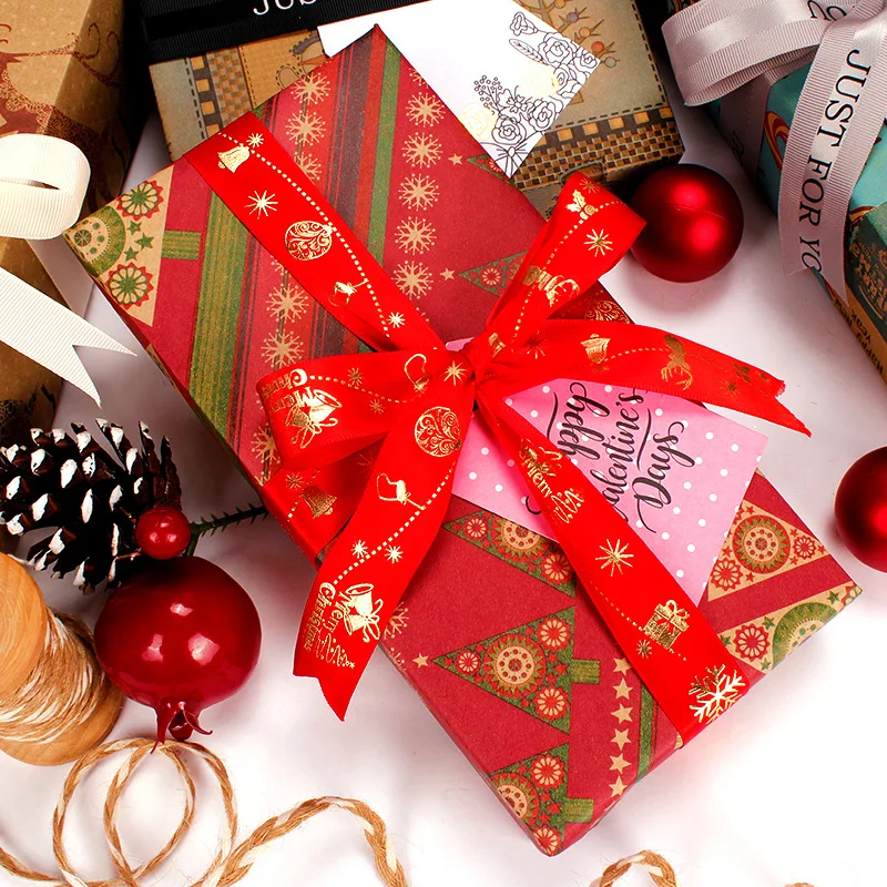 Gift Wrapping Paper Tissue Packaging Christmas 10 pcs/lot | Дом и сад