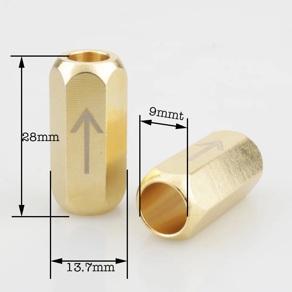 1XAudiocrast HIFI аудио кабель позолоченный стабилизатор штанов подавление шума EMI для DIY