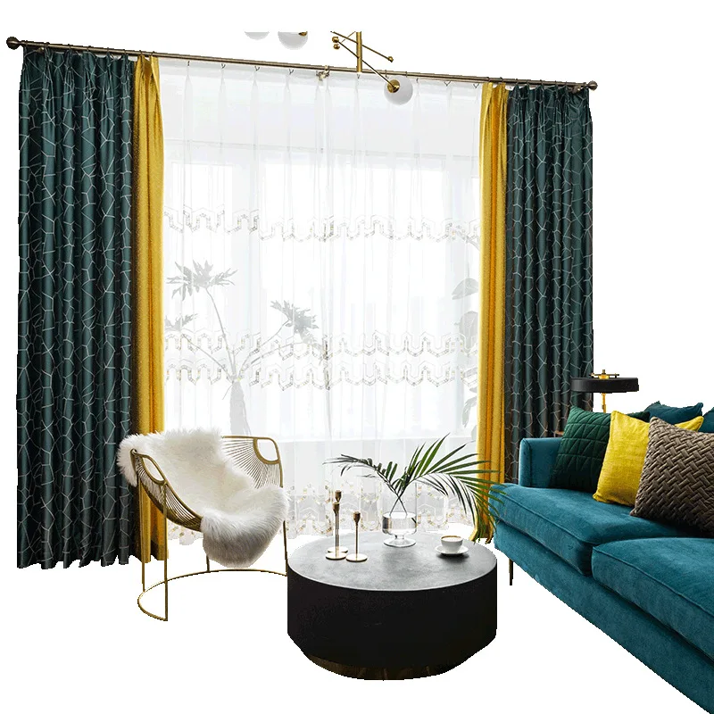 Современные оконные занавески для спальни балкона затемняющие гостиной