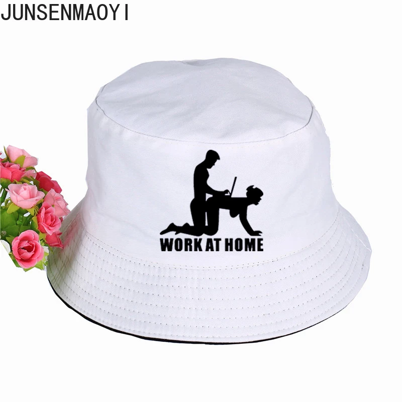 

WOKE AT HOME GEEK Print Hat Women Mens Panama Bucket Hat Design Flat Sun Visor Fishing Fisherman Hat Sunscreen Beach Hat
