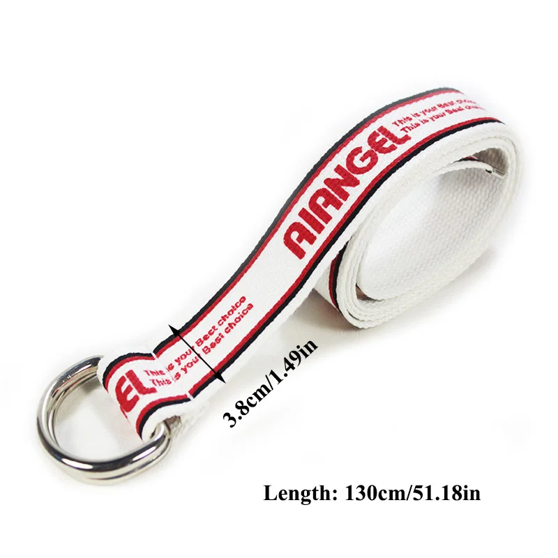 Женский нейлоновый тканевый широкий ремень женский с двойной петлей и пряжкой