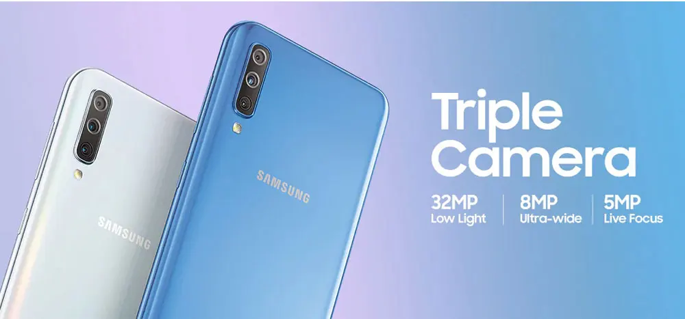 Мобильный телефон samsung Galaxy A70 A705MN-DS, 6 ГБ, 128 ГБ, Snapdragon 675, две sim-карты, 6,7 дюйма, 32 МП, тройная камера заднего вида, 4500 мАч, 4G