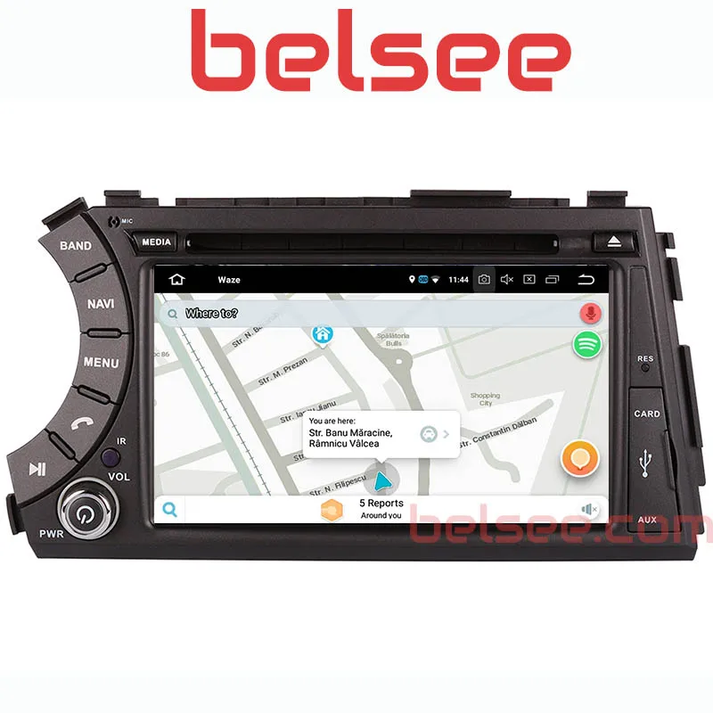 Belsee сенсорный экран Android 9,0 автомобильный dvd-радиоплеер мультимедиа для ссангйонг Актион, ссангйонг кайрон корэнд головное устройство gps навигация