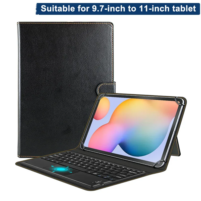 

Чехол для сенсорной клавиатуры для IPad 10,2 для Samsung TAB S6 Lite для Huawei Matepad 10,4, кожаный Универсальный чехол-подставка для 9,7-11