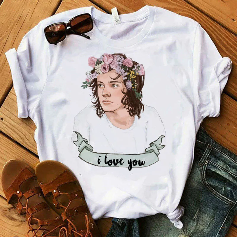 Новый Harry Styles Лето 2020 женская футболка с принтом женские футболки для женщин harajuku