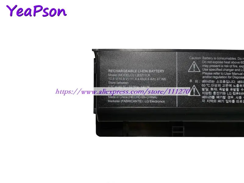 Аккумулятор Yeapson LB3211LK LB6211LK для ноутбука 10 8 В 4400 мАч | Компьютеры и офис