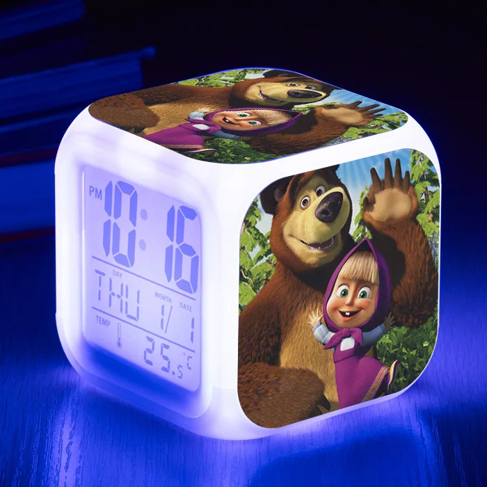 С принтом Марты из мультфильма Будильник СВЕТОДИОДНЫЕ Часы Цифровые игрушки