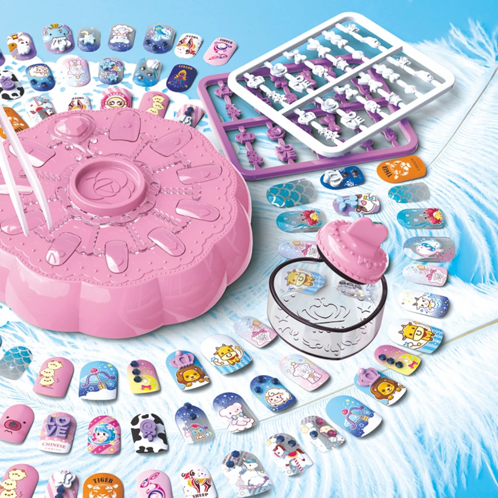 Детские Младенцы DIY 3D детский дизайн ногтей Красота принцесса девочка игрушка