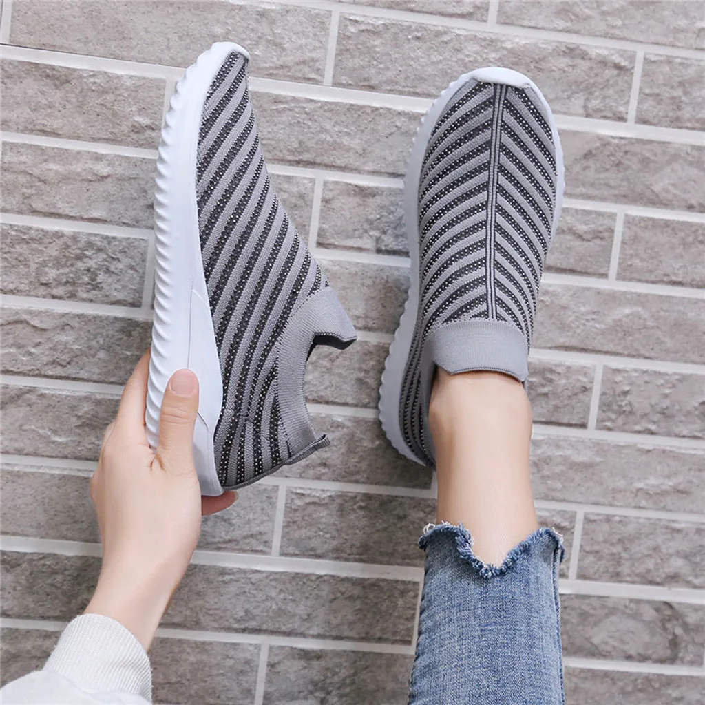 Для женщин кроссовки из дышащего материала светильник обувь сетки Спортивная