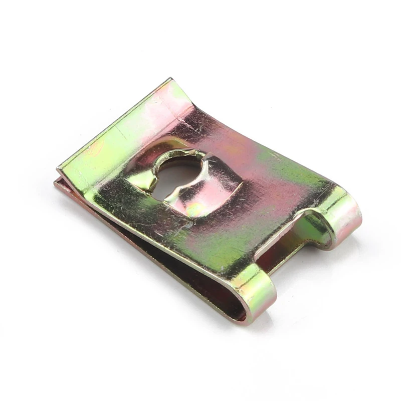 

110Pcs Car Universal Speed Fasteners U Nuts Self Tapping Screw Spire Clip Hole Interior Door Trim Panel Clips Metal Rivets