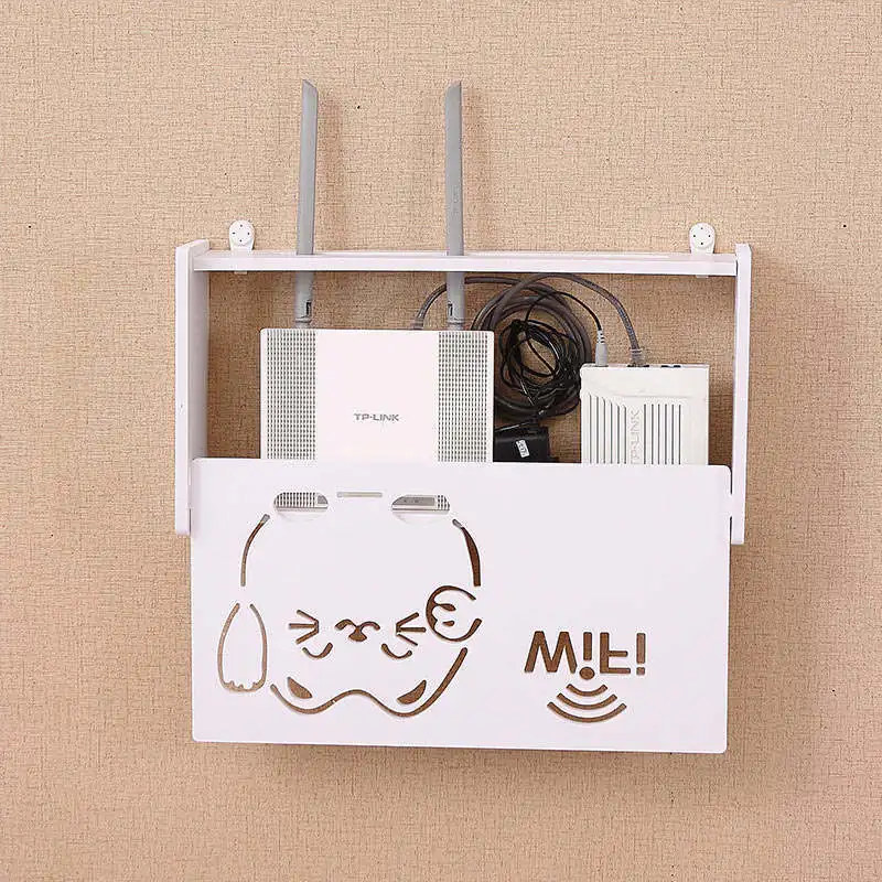 Беспроводная Wifi коробка маршрутизатора деревянная-пластиковая настенная полка подвесная штепсельная плата кронштейн коробка для хранения 3 размера 9 стиль Органайзер