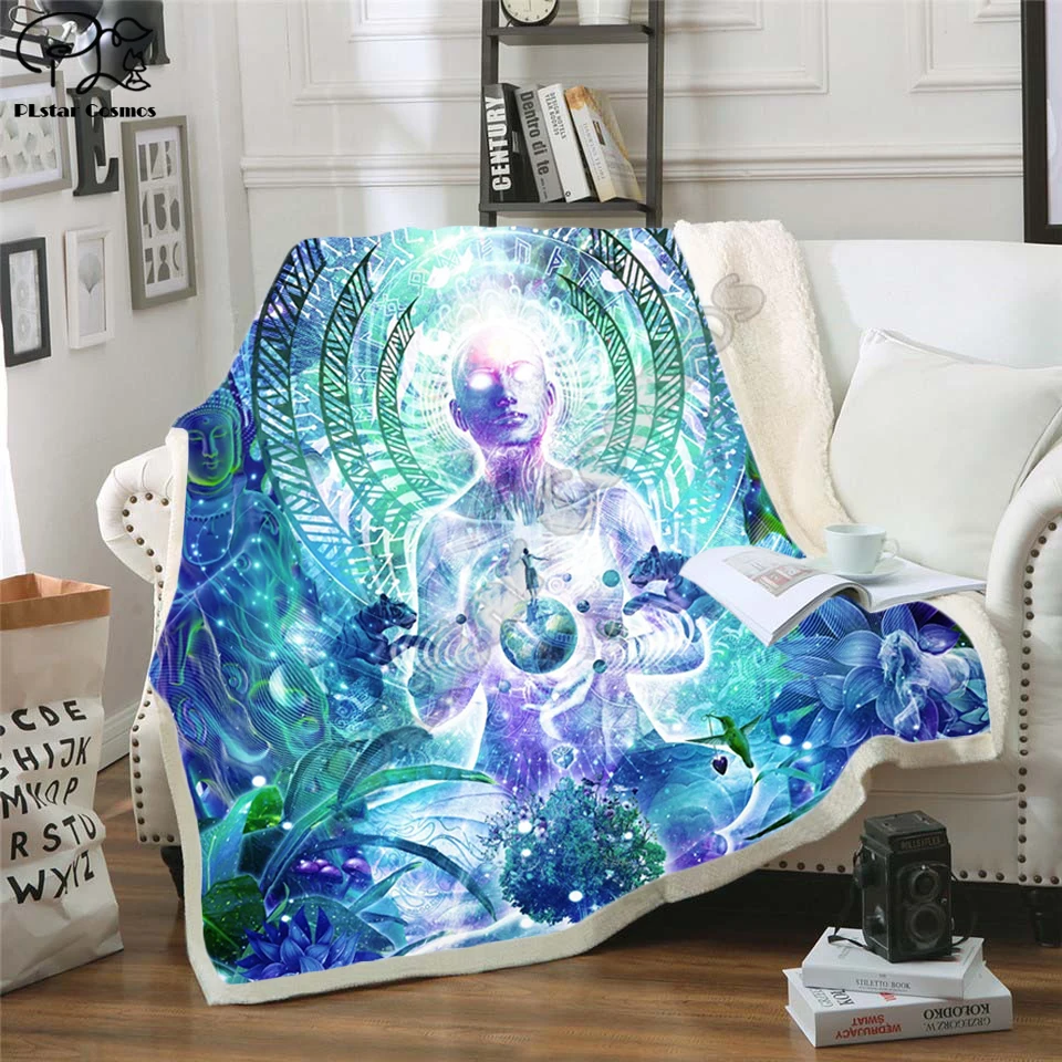 Нескончаемое Флисовое одеяло Dreamer плюшевое 3d печатное для взрослых диван шерпа