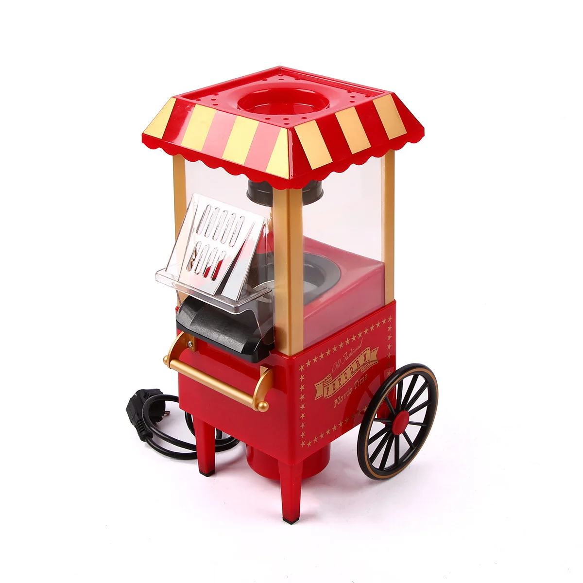 Electric Popcorn Machine Small Mini Automatic Carnival Popco