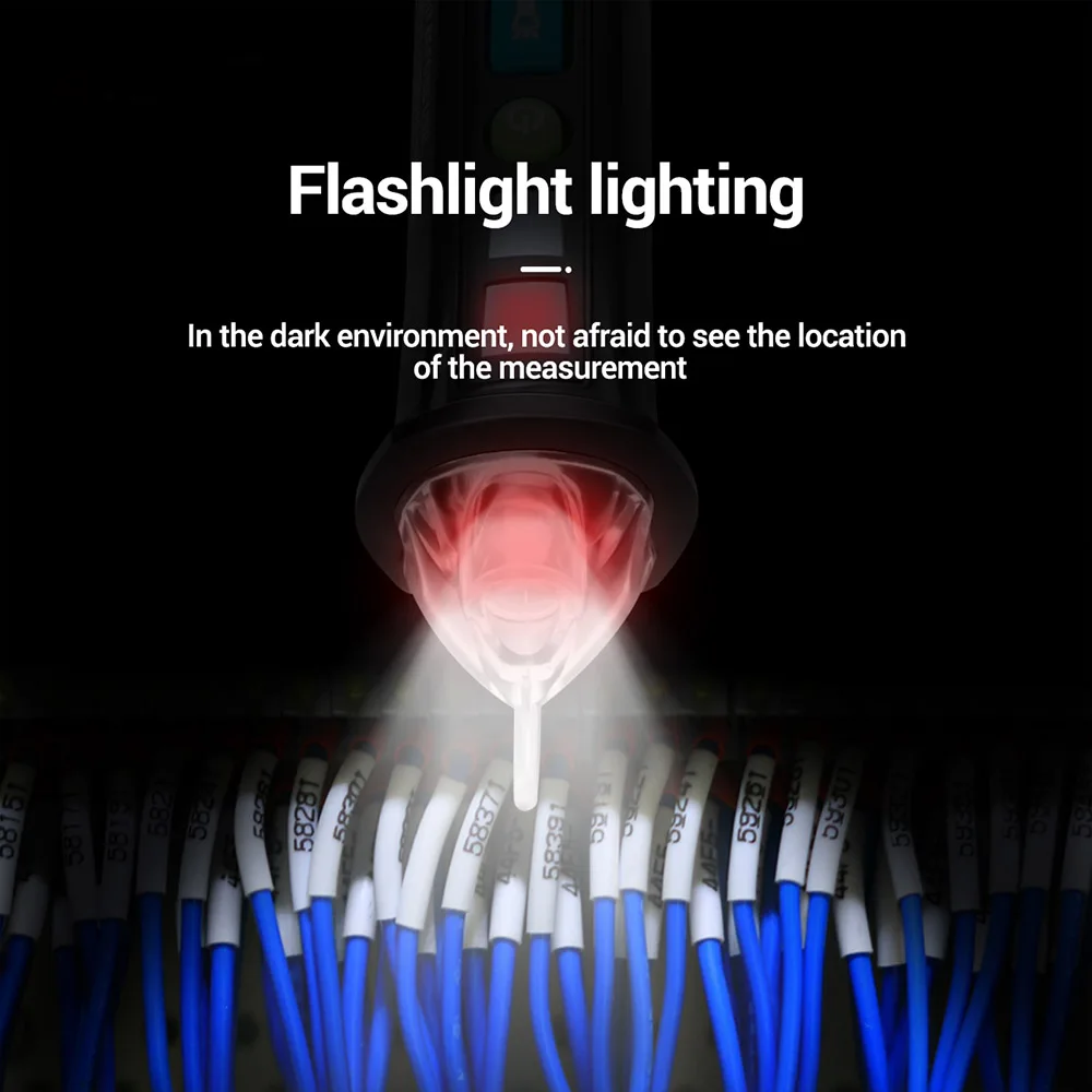 Светодиодный тестер VD409B Бесконтактный детектор напряжения переменного тока