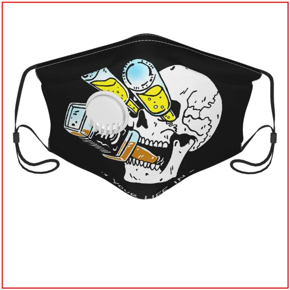 

RUIN YOUR LIFE IN STYLE SKULL Kids Men Women face mask Cotton Designs Masks for Germ Protection Custom Motorcycle