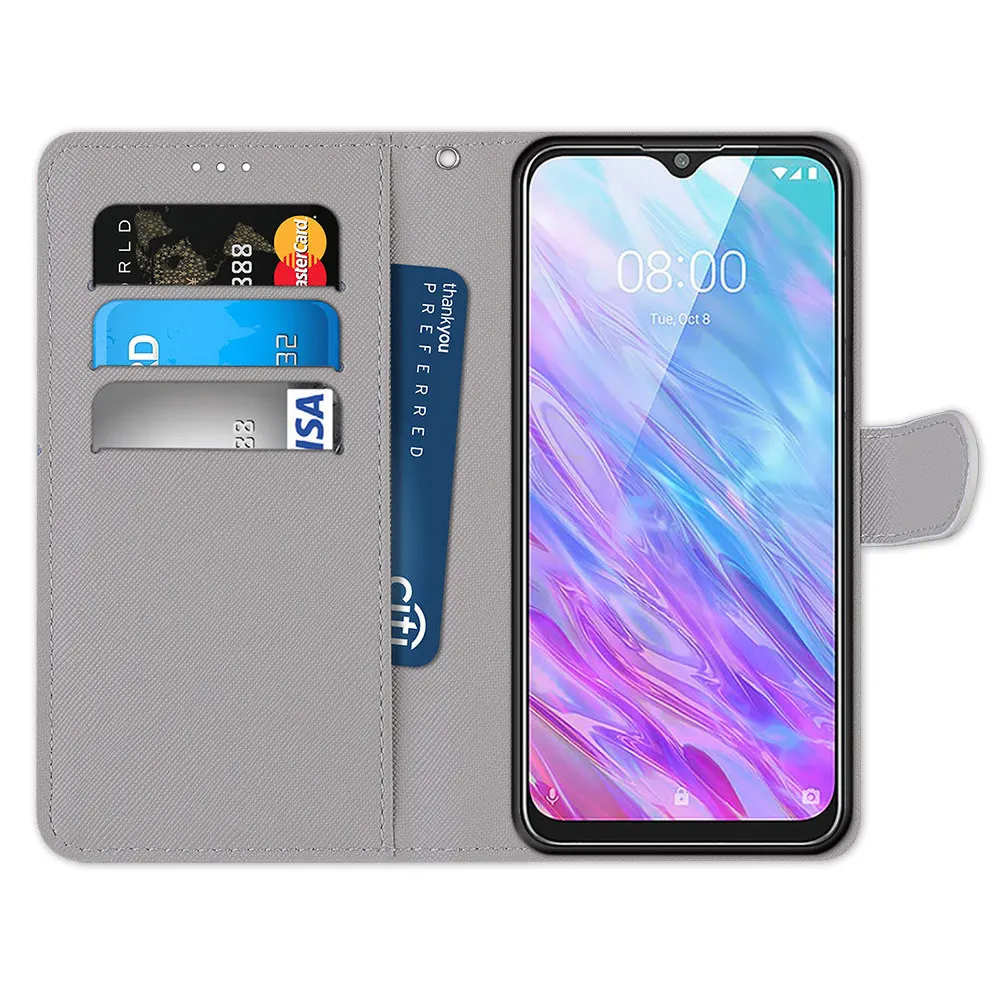 

Leather Flip Wallet Case For ZTE Blade 20 Smart Case Phone Cases on ZTE 20 Smart 20Smart Bag Cover Protective Card Slot Holder