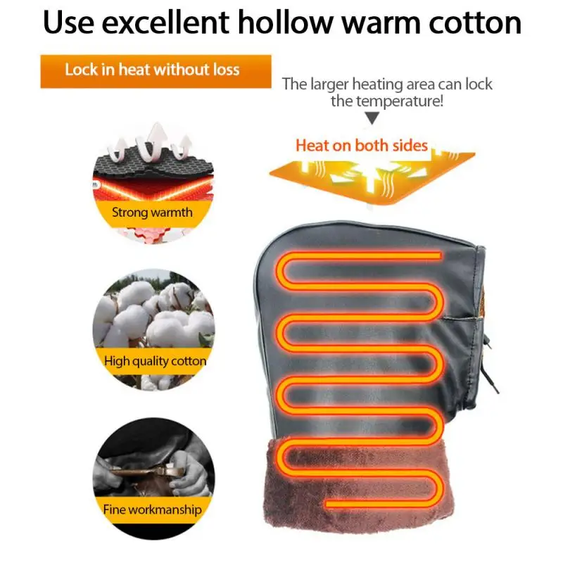 

12v Motorcycle Handle Detachable Muff Bar Electric Heating Hot Keeping Gloves For Winter Scooters Motorcycle Accessories
