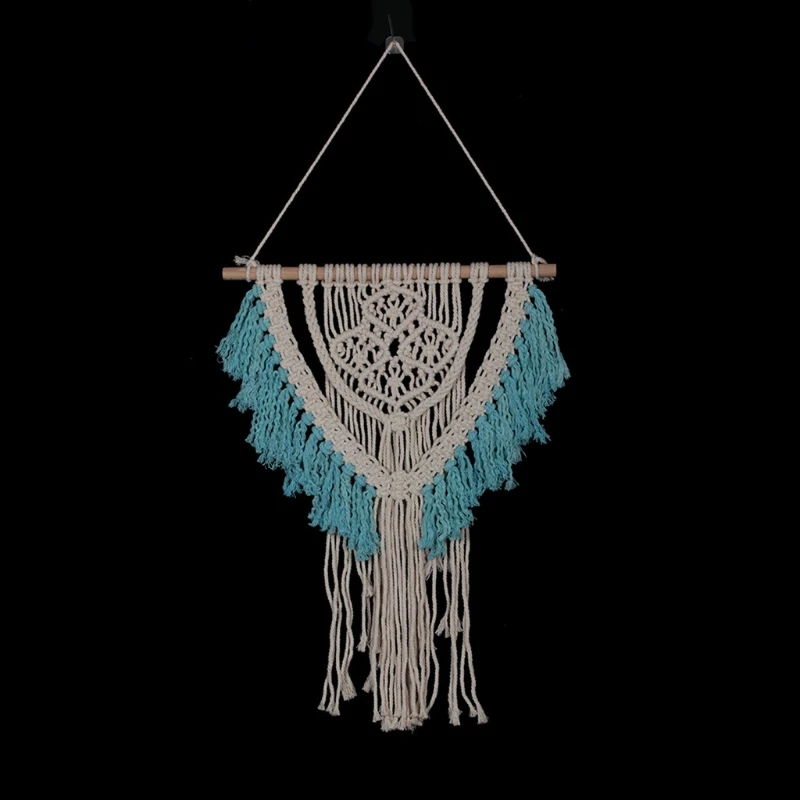 Макраме настенный подвесной гобелен Декор Бохо шикарный богемный тканый для