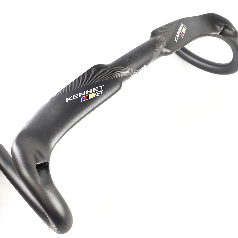Руль велосипеда Kennet из углеродного волокна уменьшает сопротивление изогнутая