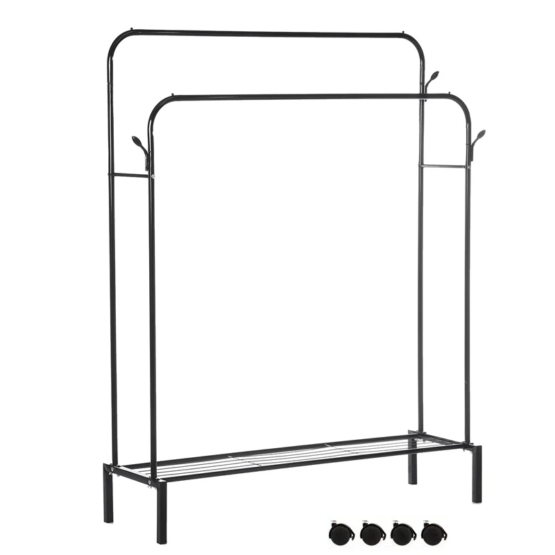 

3 in 1 Clothes Hanger Coat Rack Floor Hanger Storage Wardrobe Clothing Drying Racks porte manteau kledingrek perchero de pie