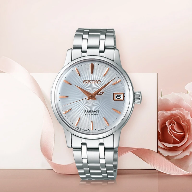 SEIKO часы для женщин PRESSAGE Коктейльная серия повседневные модные водонепроницаемые женские наручные часы автоматические механические часы