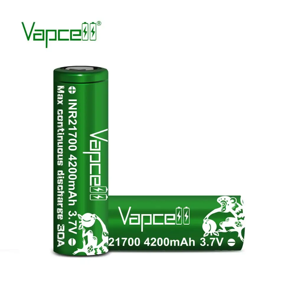 Бесплатная доставка Vapcell INR21700 4200mah 30A 21700 аккумулятор rewrap molicel P42A rechargeable батарея