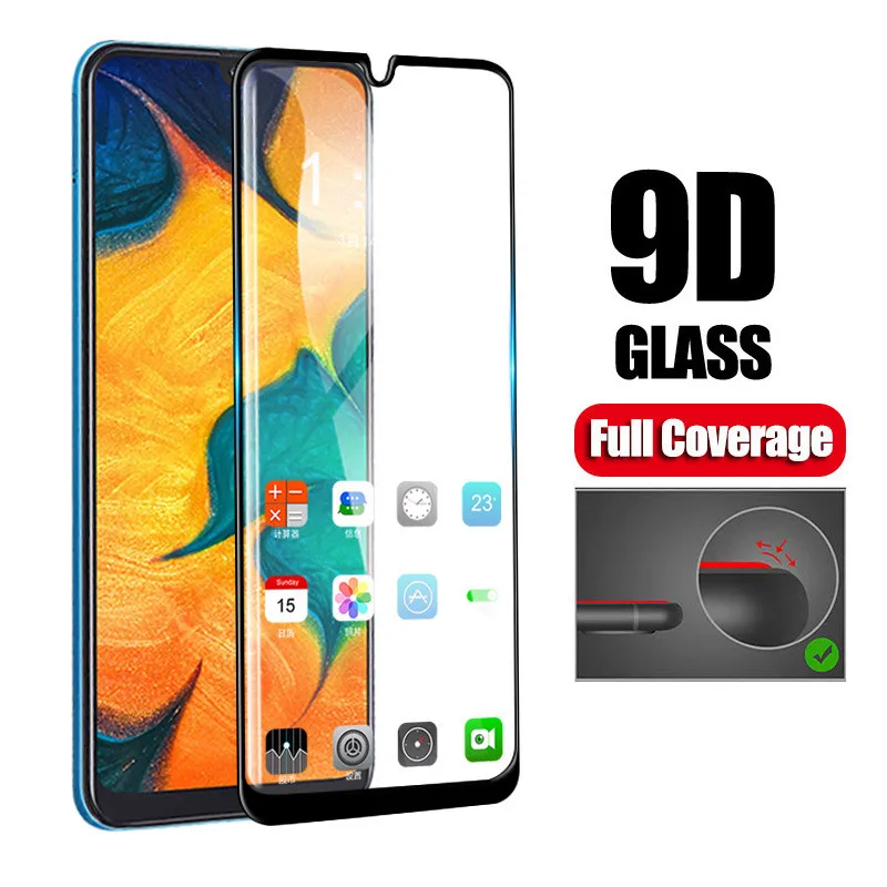Защитное стекло 9D с полным наклеиванием для Samsung Galaxy A50 A70 A40 A30 защитное пленка |