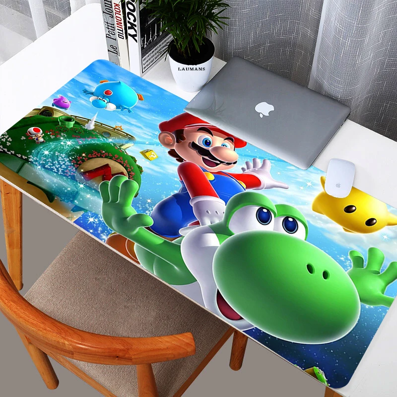 

large carpets Cheap Gaming Laptop Computer Mouse Pad Gamer Anime Mousepad super mario Pc Accessories Gaming Mat For Office bulky