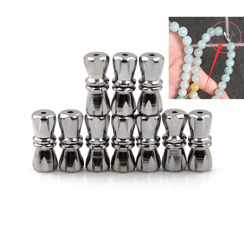 10Pcs/lot Dull Silver Screw Clasp Barrel Clasps For Bracelet Necklace Jewelry Making Findings Hole | Украшения и аксессуары